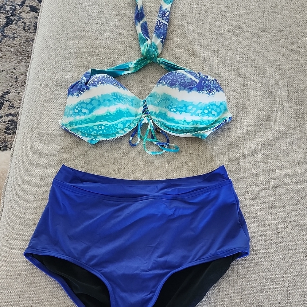 Coco Reef Blue and Aqua Bikini Set